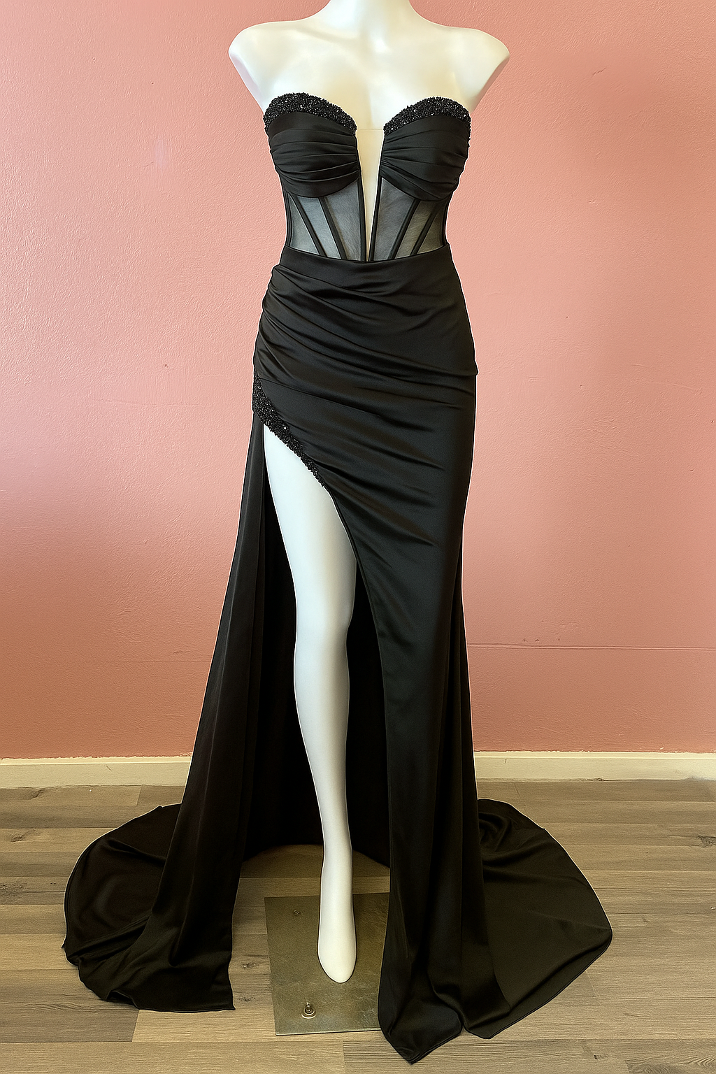 Black evening gown