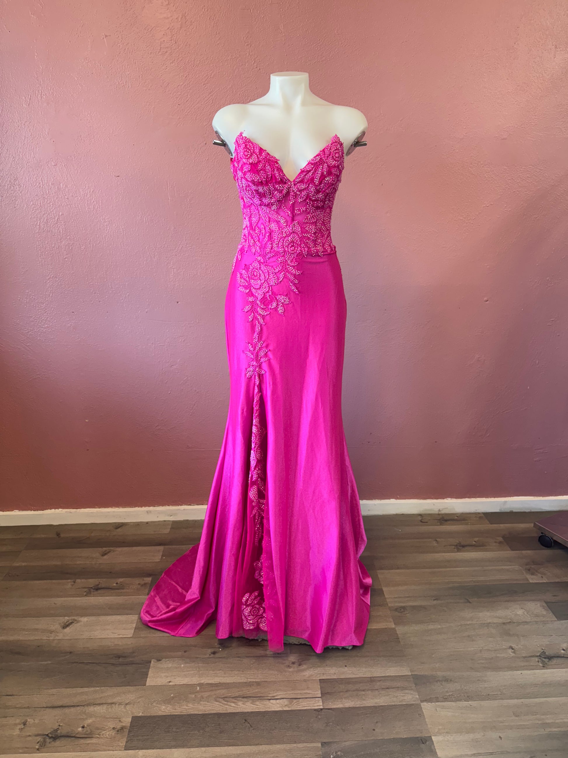Pink evening gown 