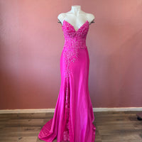 Pink evening gown