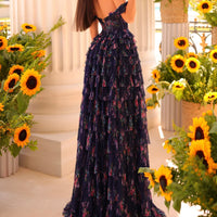 floral evening gown