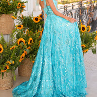 blue lace dress 