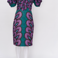 African print midi dress
